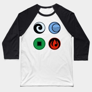 Avatar: The Last Airbender, Four Nations - Color Baseball T-Shirt